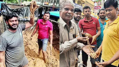 Bengaluru Rs 4 lakh gold chain immersed by mistake with Ganesha idol found after 10 hour search Bengaluru News Times of India