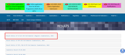 Assam ASTU result 2024 for B.Tech 6th semester out on astu.ac.in: Direct link to check result here