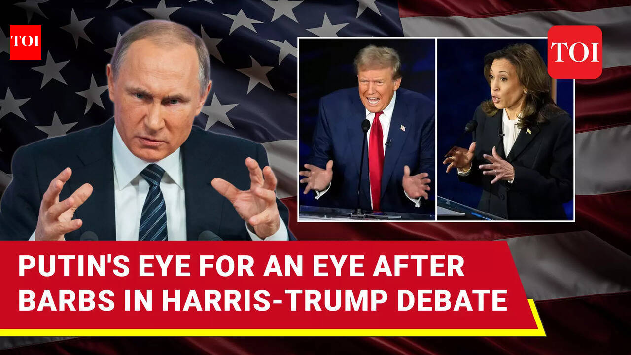 Russia's Tit-For-Tat After Putin's Name 'Bandied' In Harris-Trump ...
