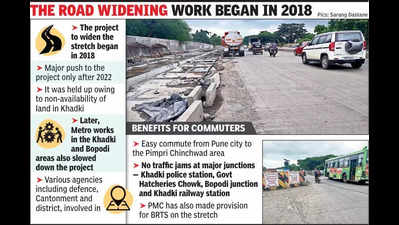 Work on 2.5km Khadki-Bopodi stretch to finish by end of Oct