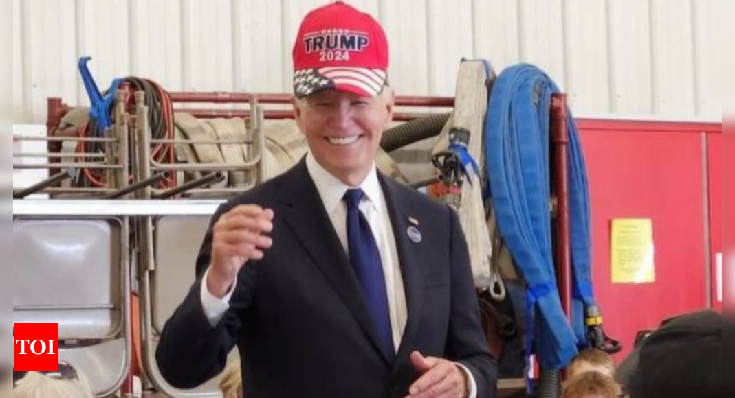 Watch: Biden wears 'Trump 2024' hat during 9/11 memorial event