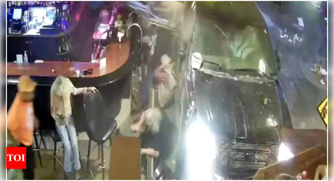 Drunk driver crashes into Arizona social club, injuring 30; watch video – Times of India