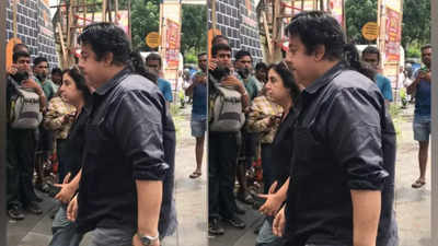 Farah Khan and Sajid Khan attend the funeral of Malaika Arora’s father Anil Mehta