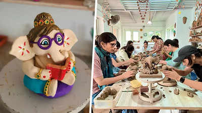 Sustainable festivities: NCR celebrates with handmade, eco-friendly Bappa idols