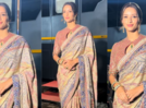 Tripti Dimri radiates old money charm in a maroon Ajrakh sari