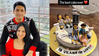 Arjun Chakrabarty celebrates ’18 years of love’ with Sreeja Sen; Cuts anniversary special cake with daughter Avantika