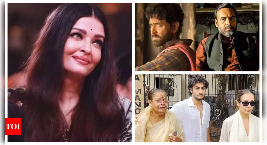 Aishwarya Rai Bachchan to attend special screening of Taal, Mirzapur fans reject Hrithik Roshan as Kaleen Bhaiyya, Malaika, Amrita and Joyce Arora bid farewell to Anil Mehta: Top 5 entertainment news of the day | – Times of India