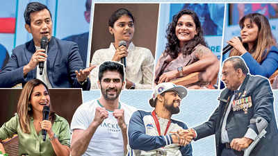 Catching up with sports stars in Delhi