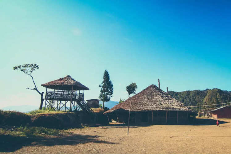 Village Chief's House in Longwa Village, Nagaland
