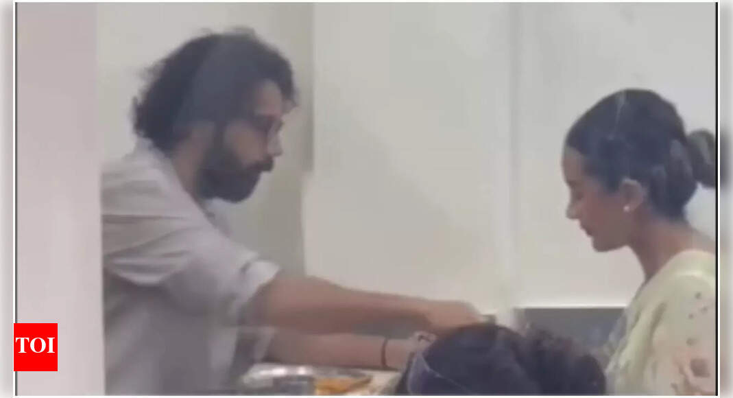 Video: Rajkummar-Patralekha enjoy meal at local eatery