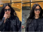 Katrina stuns in an all-black avatar at airport