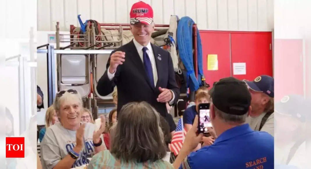 Joe Biden viral video: Did Biden ask for Trump cap? Viral video responds it wasn't offered to him | World news