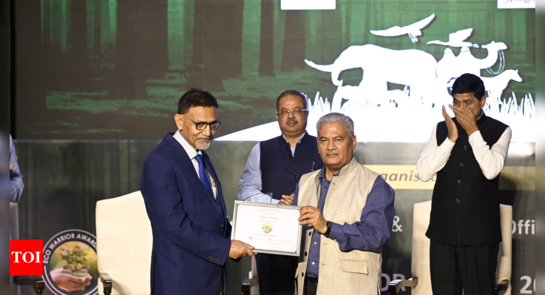 Former IFS Dipak Sarmah receives Lifetime Achievement Award for contributions to environmental conservation | India News