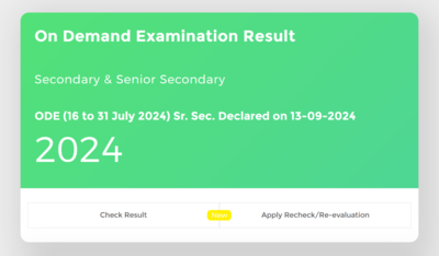 NIOS ODE Class 10, 12 result 2024 declared for on-demand exams at results.nios.ac.in: Direct link and other details here