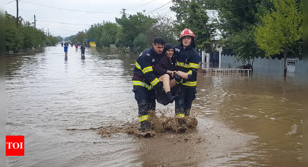 Five people found dead in eastern Romania as rainstorms leave scores stranded – Times of India