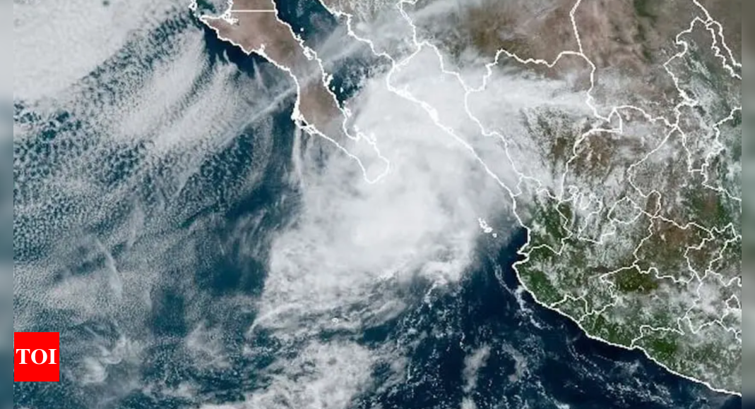 Tropical Storm Ileana heads northward over the southern Gulf of California, bringing heavy rains – Times of India