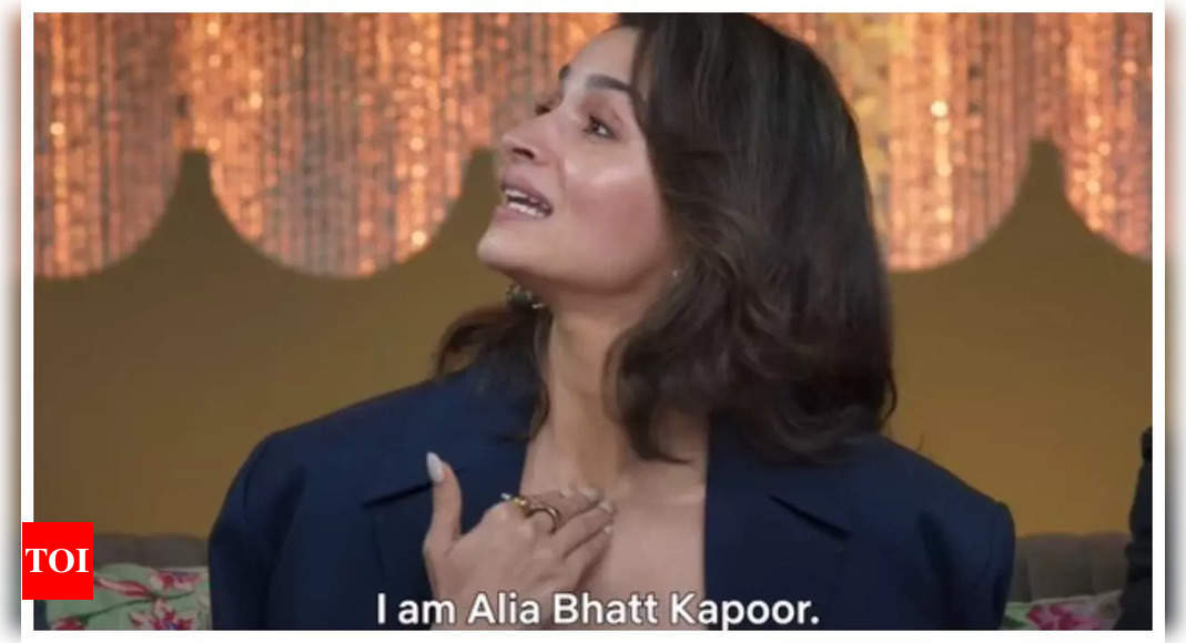 Alia Bhatt calls herself ‘Alia Bhatt-Kapoor’ for the first time since marriage to Ranbir Kapoor – WATCH |