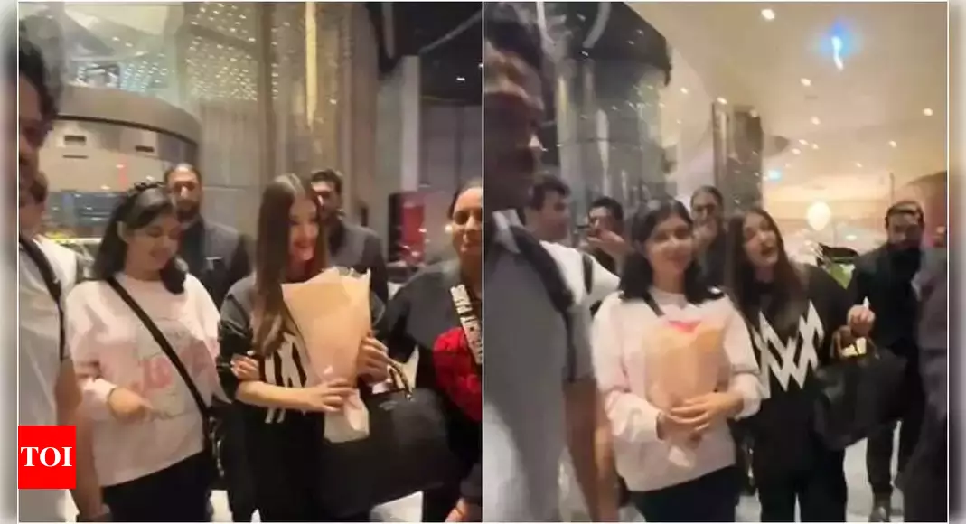 Aishwarya Rai Bachchan and daughter Aaradhya Bachchan arrive in Dubai for SIIMA 2024 awards | Hindi Movie News – Times of India