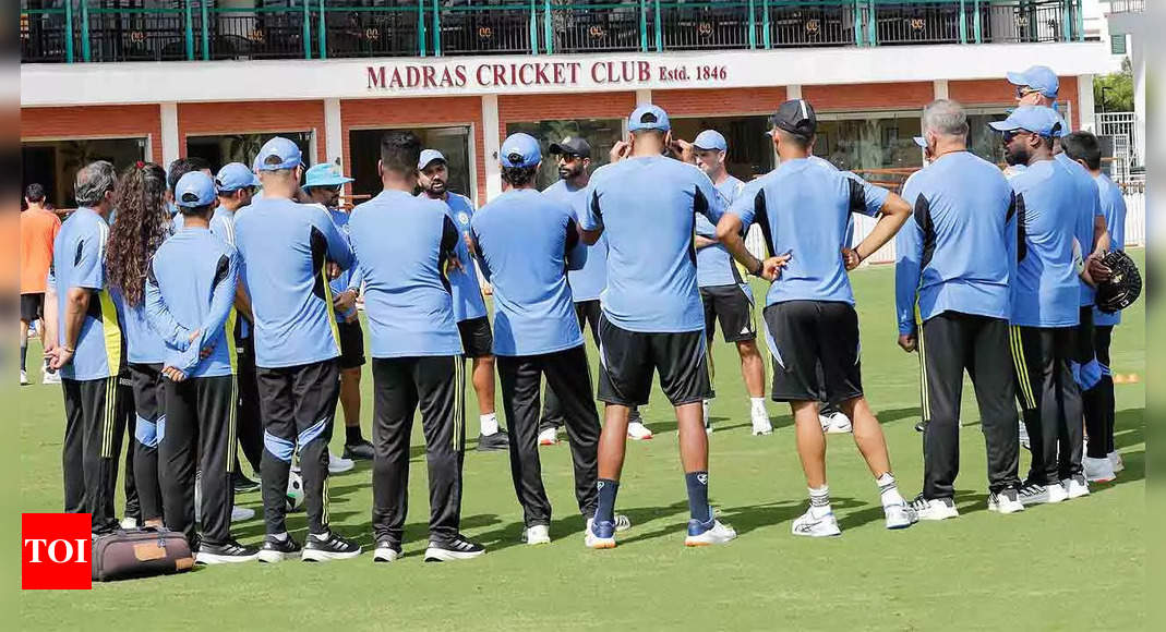 India Cricket Team Trains Ahead of Test Against Bangladesh