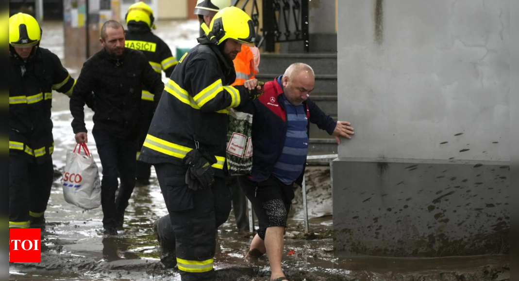 Rising floodwaters trigger evacuations in Czech Republic and Poland – Times of India