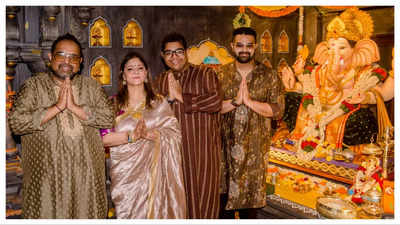 A musical get-together at Shankar Mahadevan's Ganpati celebrations