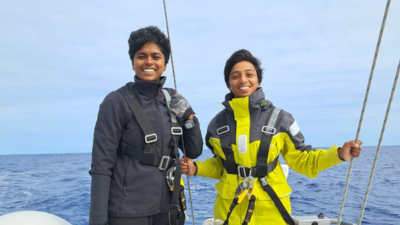 Two Indian Navy women officers embark on sailing expedition, circumnavigating the globe