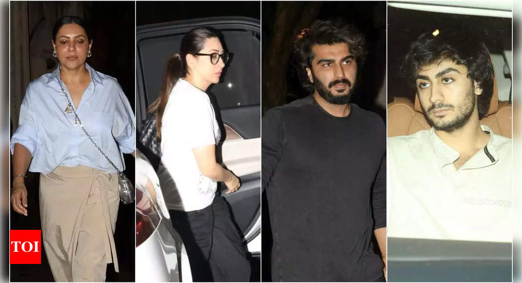 Gauri Khan, Karisma Kapoor, Arjun Kapoor, Arhaan Khan among others visit Malaika Arora’s mother’s home to offer emotional support | Hindi Movie News