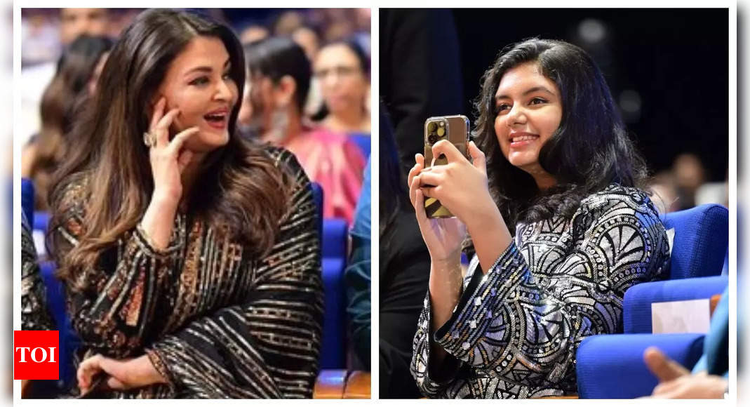 Aaradhya Bachchan Captures Heartwarming Moments of Aishwarya Rai at Award Show | – Times of India