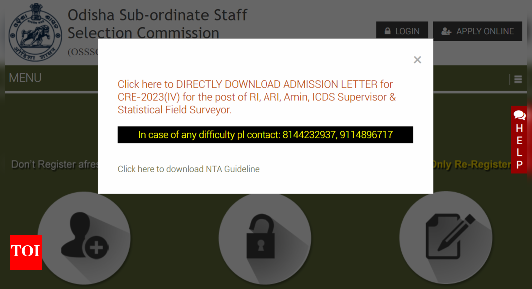 OSSSC ICDS admit card 2024 out, direct link to download here: Exams to begin on Sept 20