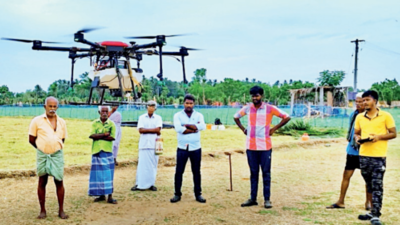 TN Farmers spray, sow and soar into the drone age