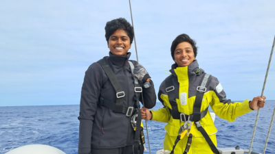 Two Indian Navy women officers set to circumnavigate the globe on INSV Tarini