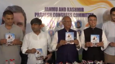 'Haath Badlega Halaat': Congress releases manifesto for upcoming J&K assembly elections