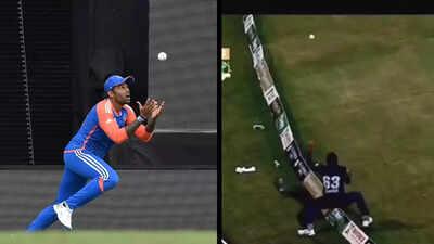 Failed Suryakumar Yadav imitation: Pakistan cricketer's catching blunder goes viral - WATCH