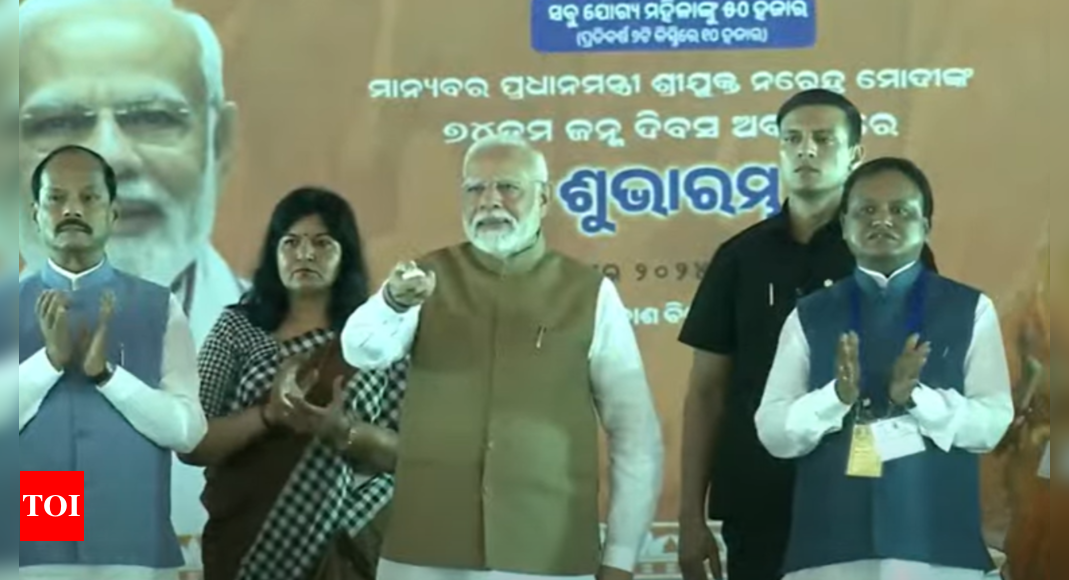 PM Modi launches Odisha’s flagship Subhadra Scheme, projects over Rs 3800 crore | India News