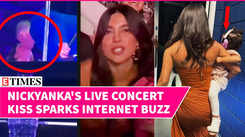 Priyanka Chopra Kisses Nick Jonas During Concert; Plays with Malti Marie