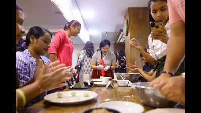 Making Korean songpyeon in Delhi; ‘it’s similar to gujiya’