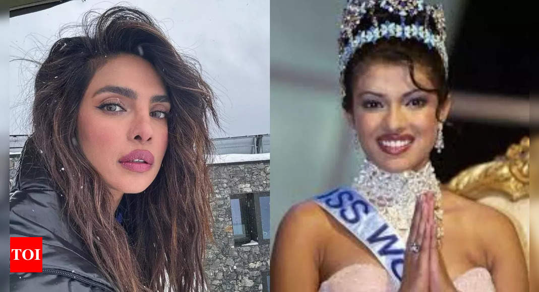 Priyanka Chopra reveals her ‘namaste’ pose during Miss World 2000 was a trick: ‘I was desperately trying to keep my dress up’ | Hindi Movie News – Times of India