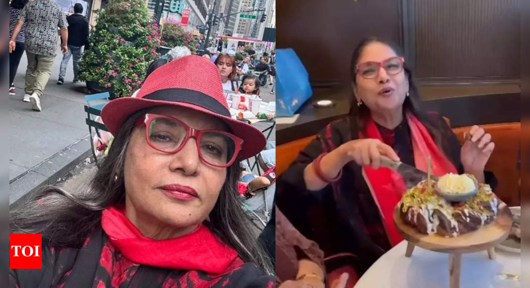 WATCH: Shabana Azmi rings in 74th birthday with friends in New York | Hindi Movie News – Times of India