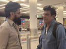 Chiyaan Vikram and Shiva Rajkumar share a candid moment at the airport: Fans react