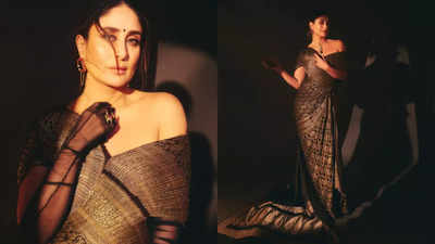 Kareena Kapoor Khan looks breathtaking in a custom pre-owned Banarasi sari