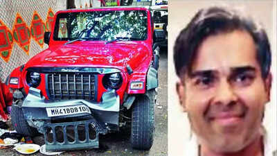 Driver speeds in place of braking, NCP MLA Nawab Malik's son-in ...