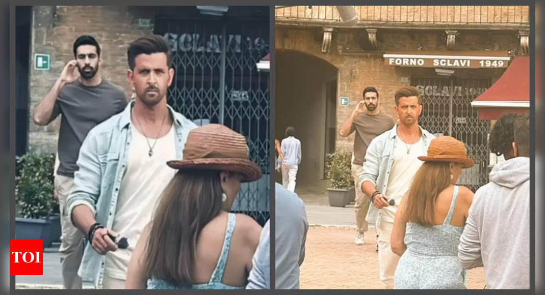 Una foto elegante di Hrithik Roshan mentre girava il suo nuovo film “War 2” è trapelata in Italia. I fan dicono “Fast and Furious level lag raha hai” – Guarda il video |