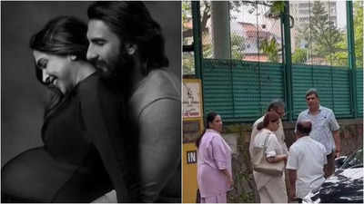 New grandparents visit Deepika Padukone and Ranveer Singh's baby daughter at their residence