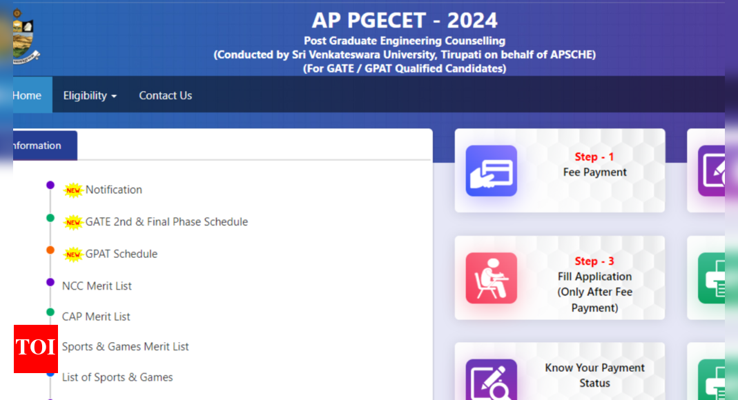 AP PGECET 2024 counselling registration for Phase 2 begins: Check direct link here