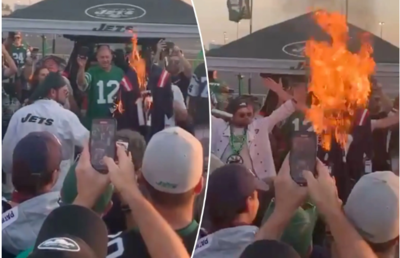 Jets Fans Heat Up Rivalry by Burning Patriots QB Jersey Before Big Matchup