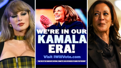  Kamala Harris reacts to Taylor Swift's endorsement