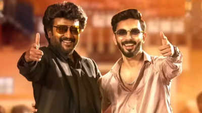 Rajinikanth and Anirudh Ravichander groove to 'Manasilaayo' song from 'Vettaiyan' at the audio launch event - WATCH