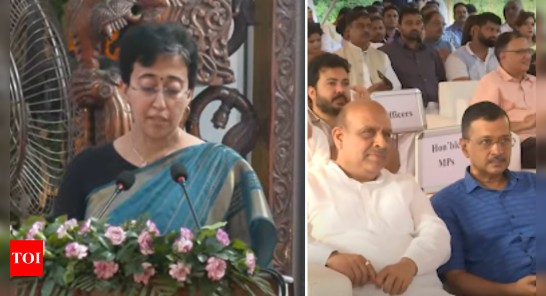 Atishi sworn in as Delhi’s youngest chief minister, takes charge ahead of 2024 polls | Delhi News