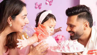 Rahul Vaidya and Disha Parmar’s daughter Navya turns one; share cute pictures from the celebrations