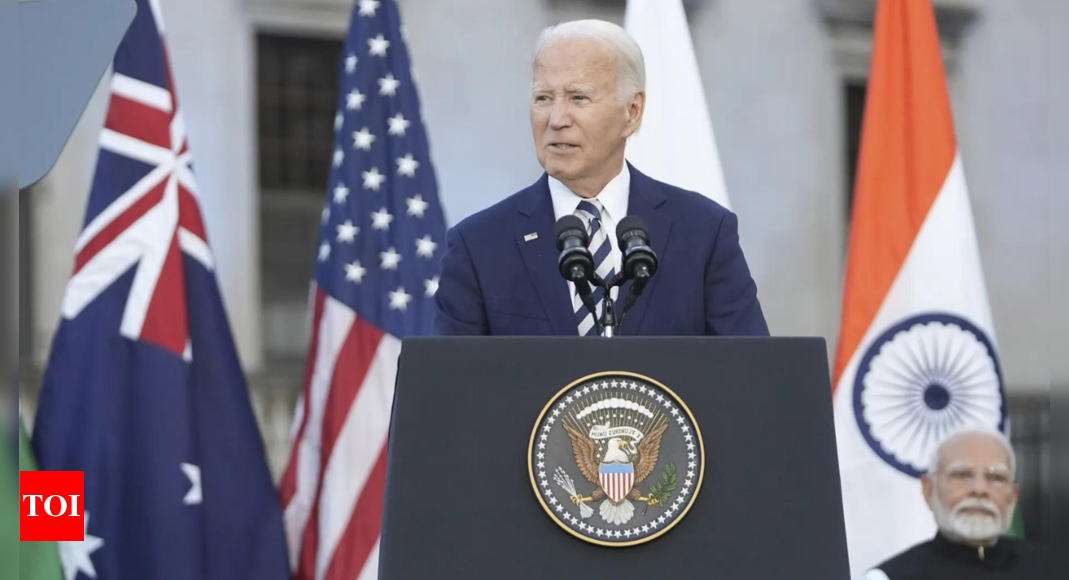 ‘China continues to behave aggressively’: Biden caught saying in hot mic blunder – Times of India